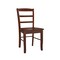 International Concepts Set of 2 Madrid Ladderback Chairs, Espresso C581-2P - alternate 2